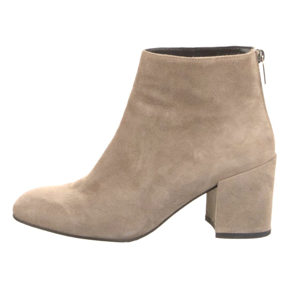 Stuart Weitzman | Neutral Suede Ankle Boots